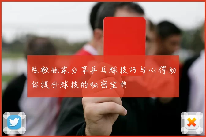 陈敏独家分享乒乓球技巧与心得助你提升球技的秘密宝典