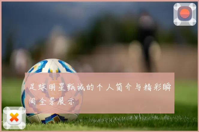 足球明星甄诚的个人简介与精彩瞬间全景展示